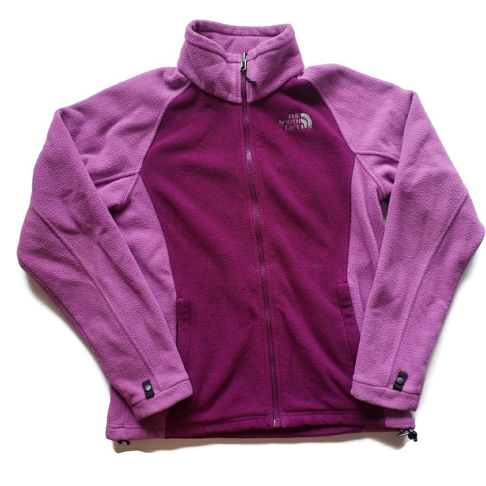 The North Face Women's Purple Fleece Zip up jacket medium